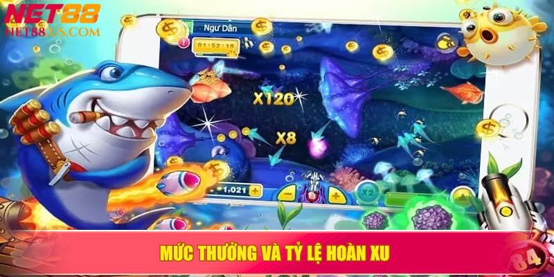 Mức thưởng và tỷ lệ hoàn xu&nbsp;